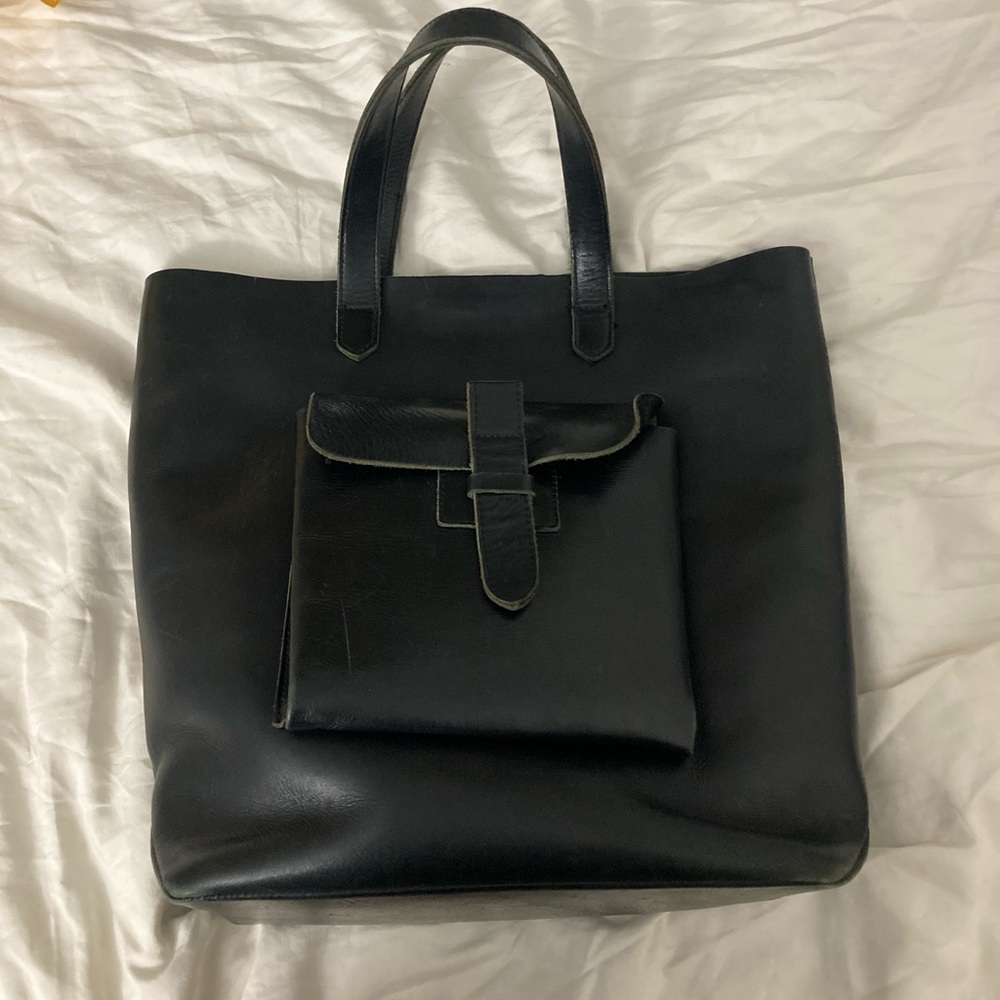 American Apparel Unlined Leather Tote